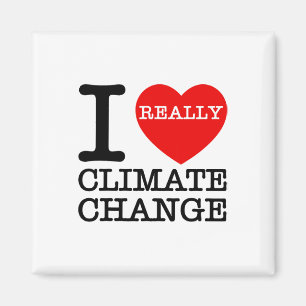 Ik hou van klimaatverandering hartverwarmend, grap magneet