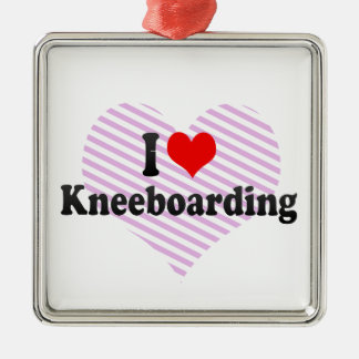Ik hou van Kneeboarding Metalen Ornament