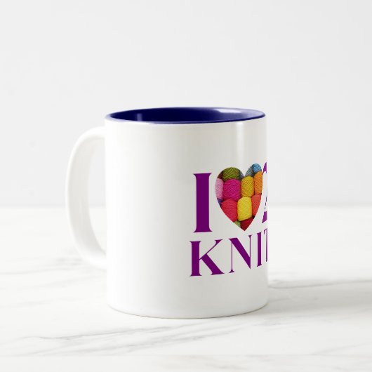 Ik hou van Knit - Mok (Voorkant links)