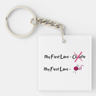 Ik hou van Knitting Sleutelhanger