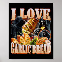 Ik hou van knoflook brood skelet grappige meme raa