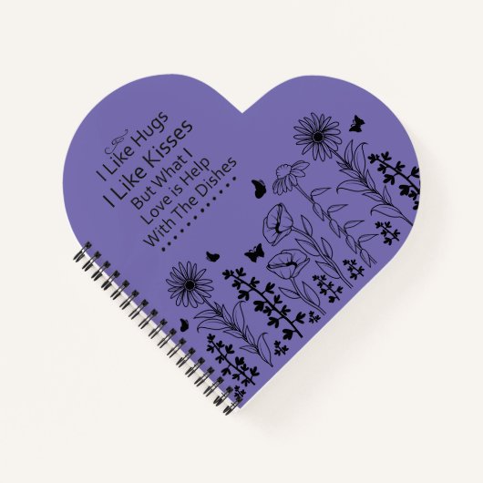 Ik hou van knuffels en kussen notitieboek (Voorkant)