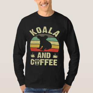 Ik hou van Koala Coffee Funny Theme Wild Anim T-shirt