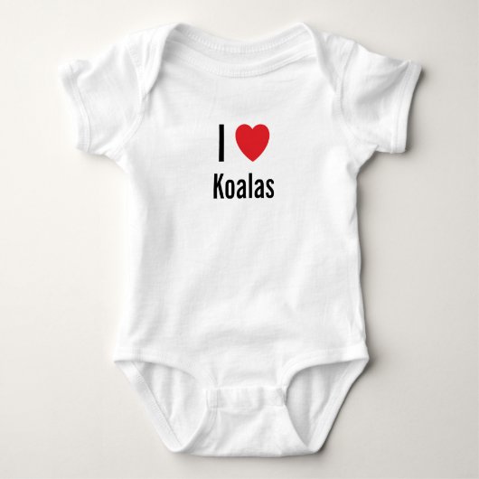 Ik hou van Koalas Baby Jumper Romper (Voorkant)