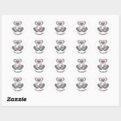 Ik hou van KOALAS - Marsupial - Aussie Wildlife - Ronde Sticker (Vel)
