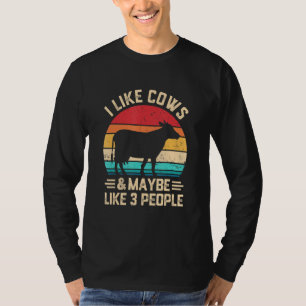 Ik hou van Koe en van 3 mensen T-shirt