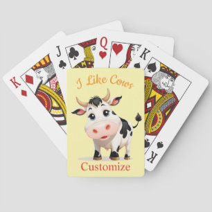 Ik hou van Koeien Art Thunder_Cove Pokerkaarten