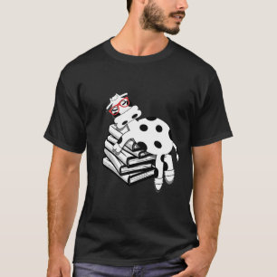 Ik hou van koeien Boek Nerdy Boer Leraar Boerderij T-shirt