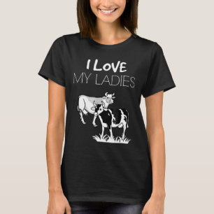 Ik Hou Van Koeien Boerin Vrouwen Boerderij Boeren T-shirt