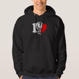 Ik hou van koeien - Grappige boer, veehouder, koe Hoodie