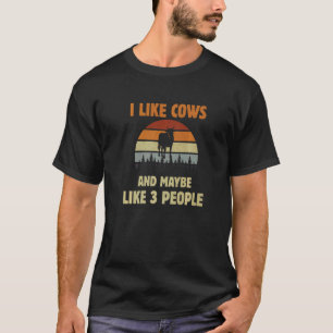 Ik Hou Van Koeien Koe Boer Koeien Boerderij Diere T-shirt