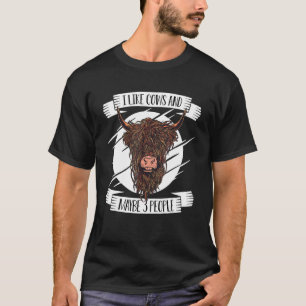 Ik hou van Koeien & misschien 3 mensen boer T-shirt