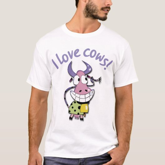 Ik hou van koeien! t-shirt (Voorkant)