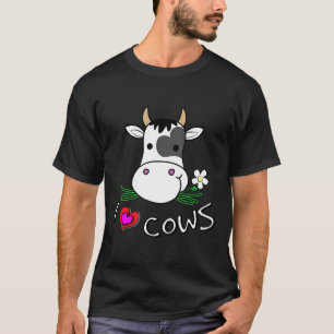 Ik hou van koeien Voor boerderijdier en koe T-shirt
