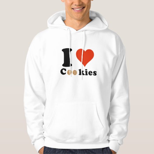 Ik hou van koekjes hoodie (Voorkant)