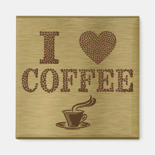 Ik hou van Koffee Magnet Magneet