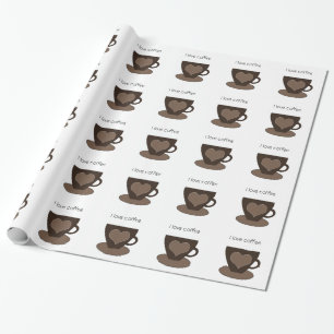 Ik hou van koffie cadeaupapier