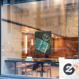 Ik hou van koffie en boeken raamsticker