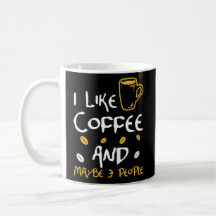 Ik hou van koffie en katten en misschien 3 mensen koffiemok