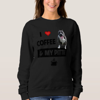 Ik hou van koffie en mijn Pittie mama papa Pitbull Trui