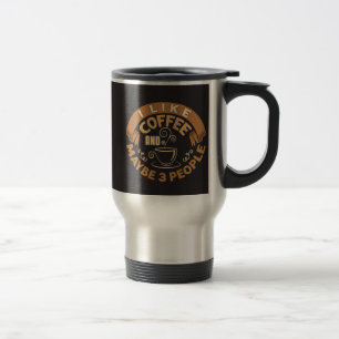 Ik Hou Van Koffie En Misschien 3 Mensen Grappig Ca Reisbeker