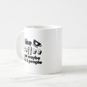 Ik hou van koffie en misschien wel van drie mensen koffiemok (Voorkant links)