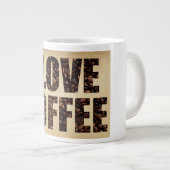 Ik hou van koffie extra grote beker (Voorkant rechts)