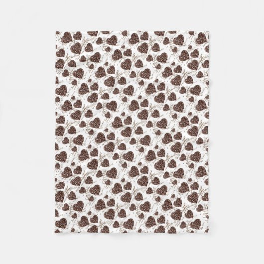 Ik hou van koffie! fleece deken (Voorkant)