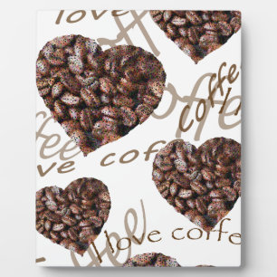 Ik hou van koffie! fotoplaat
