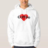 Ik hou van koffie hoodie (Voorkant)