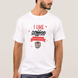Ik hou van koffie met mijn zuurstof t-shirt