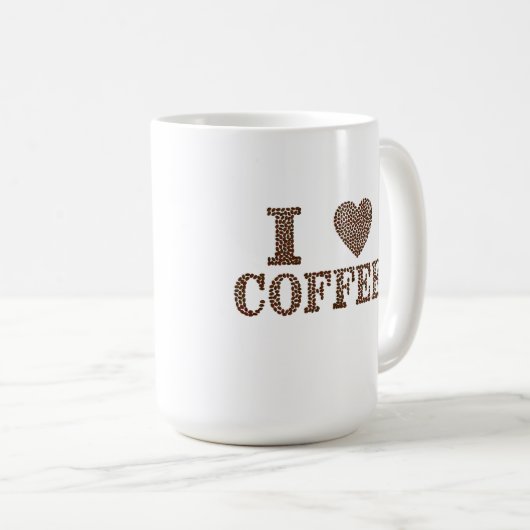 Ik hou van koffie-Mok Koffiemok (Voorkant rechts)