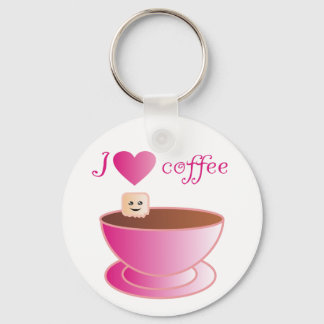 Ik hou van koffie sleutelhanger