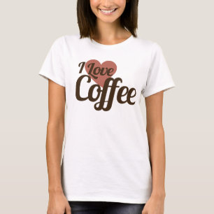Ik hou van koffie t-shirt