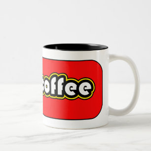 Ik hou van koffie tweekleurige koffiemok