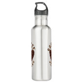 Ik hou van koffie waterfles (Achterkant)