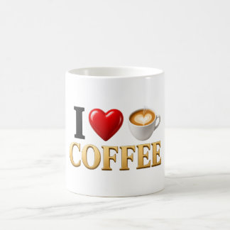 Ik hou van koffiebeker | Grappig koffieliefhebber Koffiemok
