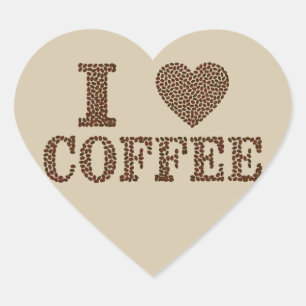 Ik hou van koffietelaars hart sticker