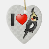 Ik hou van kokatiels keramisch ornament (Rechts)