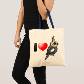 Ik hou van kokatiels tote bag (Voorkant (product))