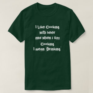 Ik hou van koken met "Beer" T-shirt