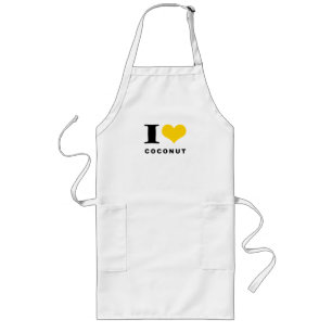 Ik hou van kokosnoot lang schort
