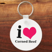 Ik hou van kornvlees sleutelhanger (Voorkant)