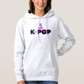 ♪♥Ik hou van KPop Fabulous Basic Pullover Hooodie♥ (Voorkant)
