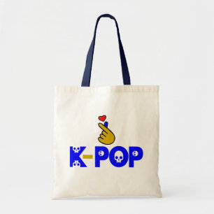 ♪ ♥ ik hou van KPop Fabulous Chic Budget Canvas ta Tote Bag