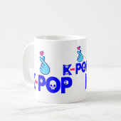 ♥ ik hou van KPop Fabulous Classic White Koffiemok (Voorkant links)