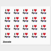 Ik hou van kpop sticker (Vel)