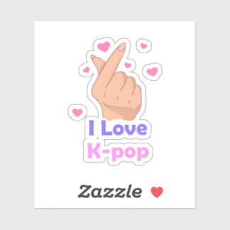 Ik hou van Kpop vinyl Sticker