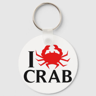 Ik hou van krab sleutelhanger