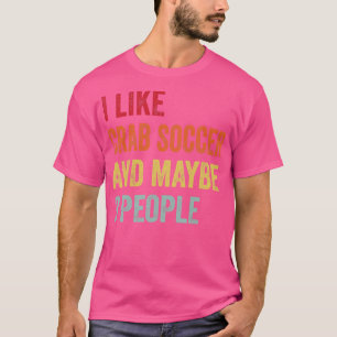 Ik hou van krab voetbal misschien 3 mensen t-shirt